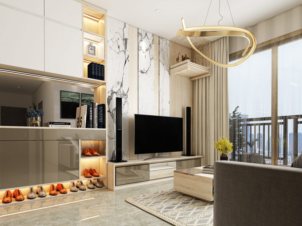 Không gian khu vực phòng khách