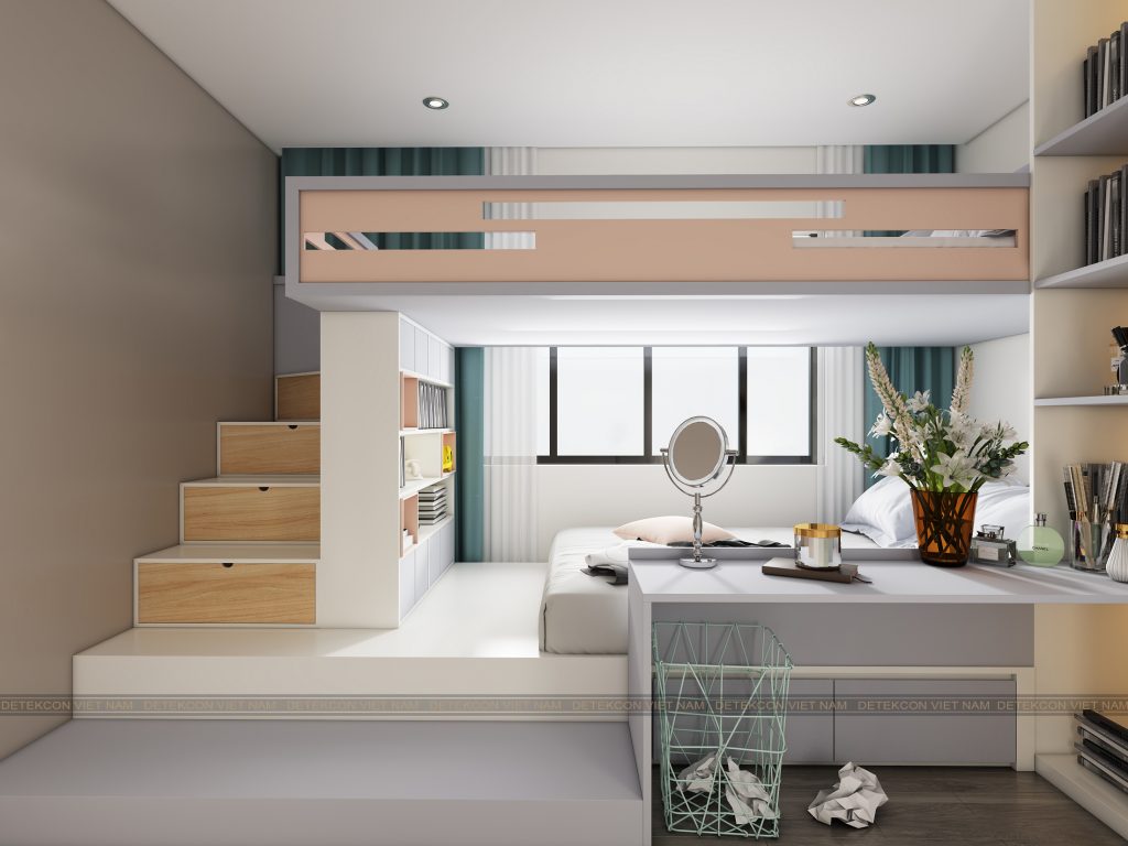 Không gian phòng ngủ bé gái