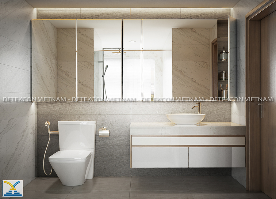 Không gian nhà vệ sinh